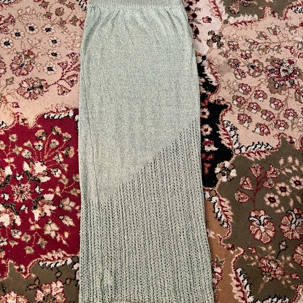 Mint Knit MIDI Skirt